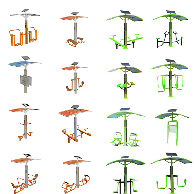 智能双位背部按摩器 - 熊猫体育官网校园健身路径设备
